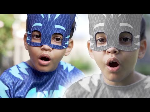 PJ Masks in Real Life: Catboy's BOO BOO Wrong Colors! 🎃 Halloween PJ Masks