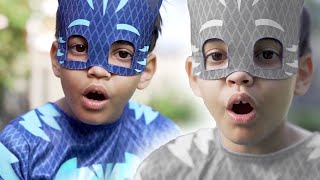 PJ Masks in Real Life: Catboy's BOO BOO Wrong Colors! 🎃 Halloween PJ Masks