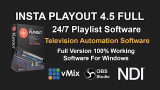 Insta Playout 4.5 Automation Software In vMix screenshot 3