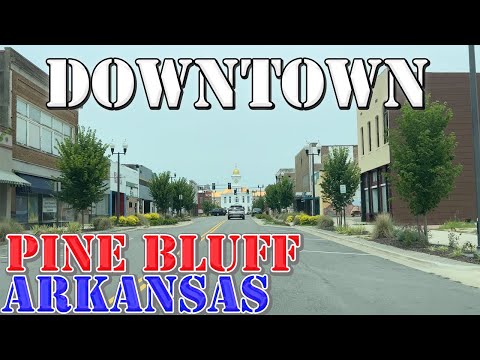 Pine Bluff - Arkansas - America's MOST ABANDONED Downtown? - 4K Downtown Drive