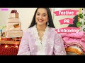 Festive PR Unboxing | Clothing, Jewellery, Footwear, Makeup and more | Perkymegs Hindi