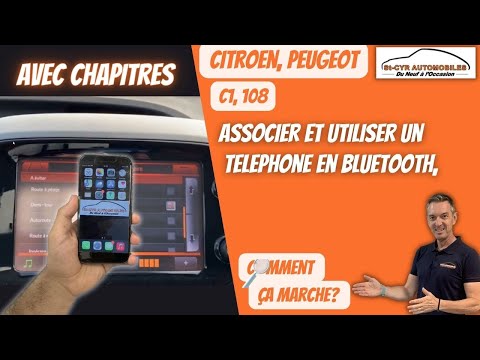 Citroen C1, Peugeot 108,  Associer son téléphone en Bluetooth