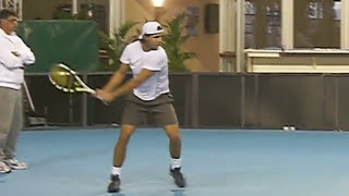 Rafa Nadal Court Level O2 Arena Practice Amazing Close Up View!!