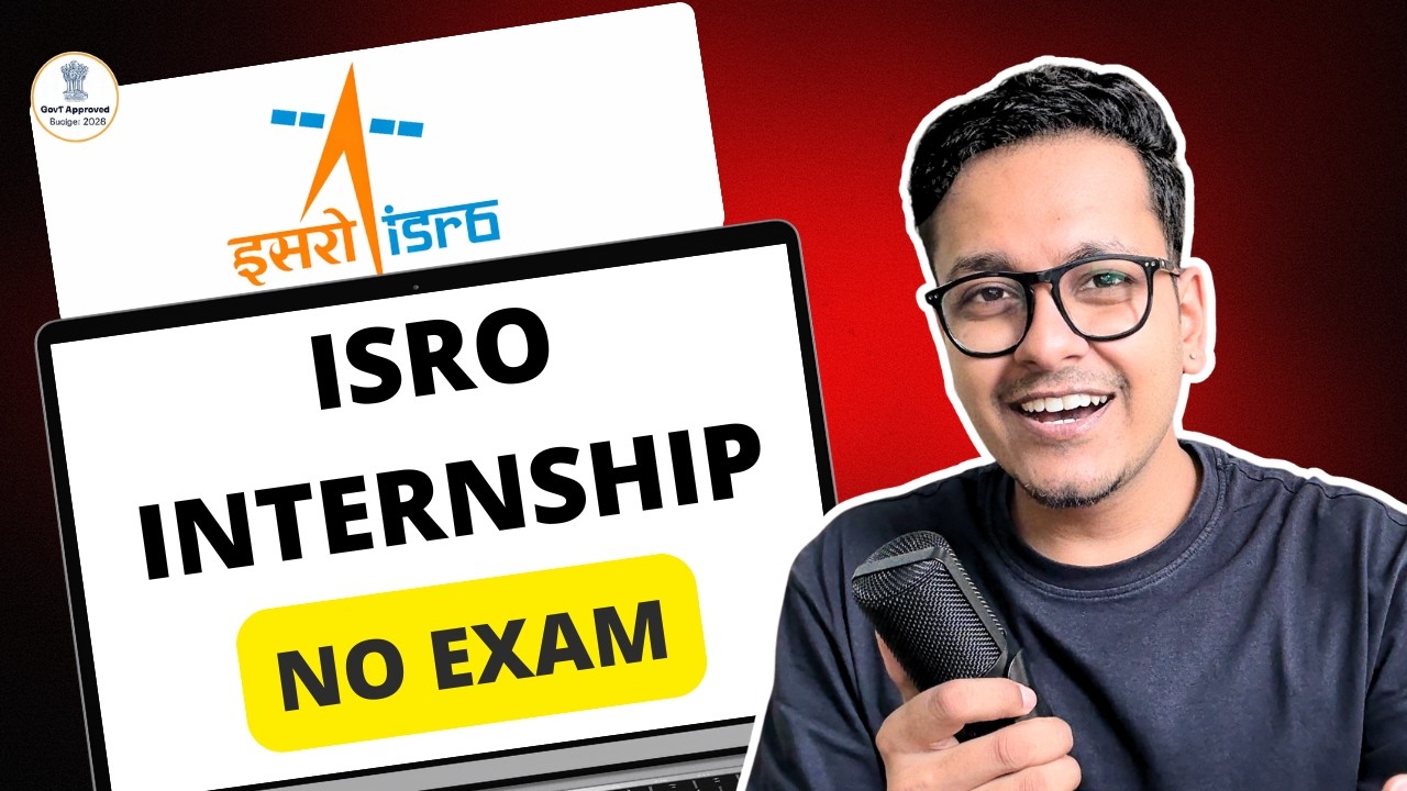 ISRO Internship 2026 – No Entrance Exam | How to Apply (Step-by-Step)