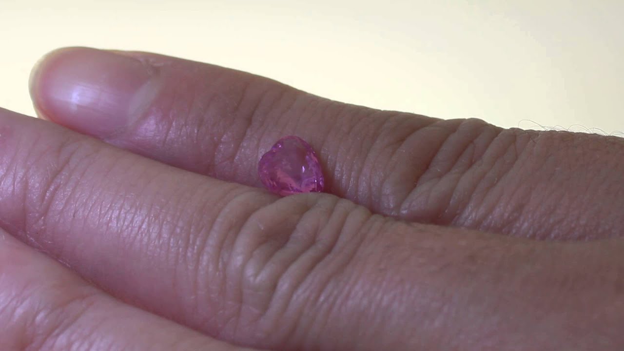 1 43 heart shape pink sapphire