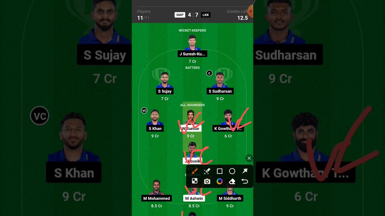 SMP vs LKK Dream11 Prediction | SMP vs LKK Dream11 Team | Dream11 Team of Today Match | LKK vs SMP |