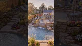 Beautiful Backyard Pool # #ai #backyard #aishorts #pool #restoration #remodelingexperts #remodelers