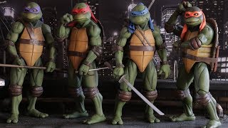 Neca TMNT 1990 Figures Rooftop Diorama- Chris' Custom Collectables!