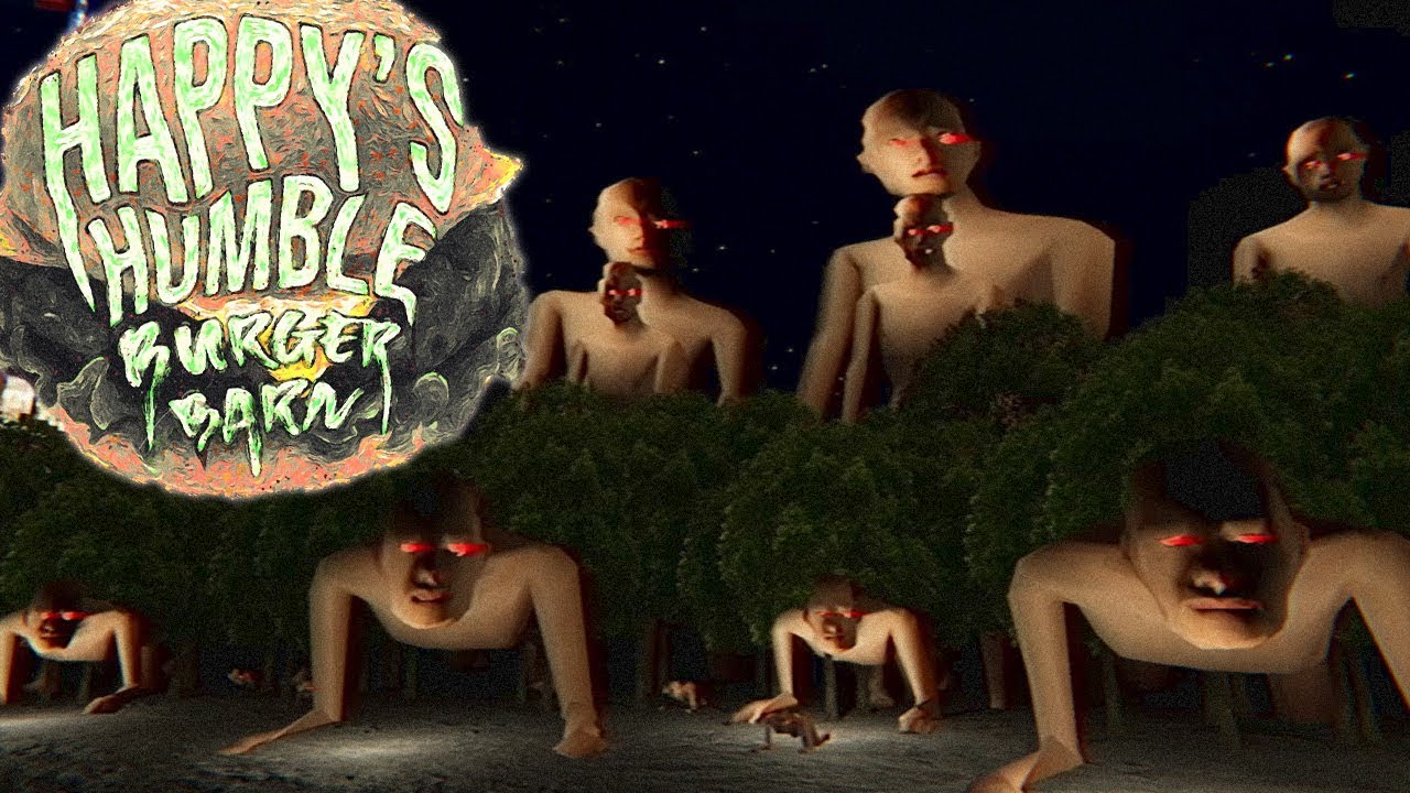 obsluhuji plešatý lid v hororovém fást foodu.