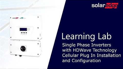 Cellular Plugin Installation and Configuration   SolarEdge Inverters With HDWave Technology