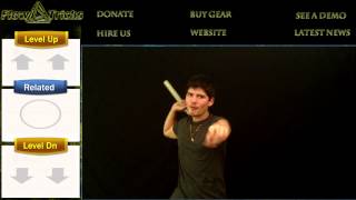 Learn Nunchaku Basics: Horizontal Moves for Beginners.  Ninja Circus Tricks!