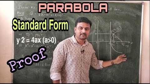 # Problem || # Proof || # Standard Form of Parabola || Mathematics 2B ||