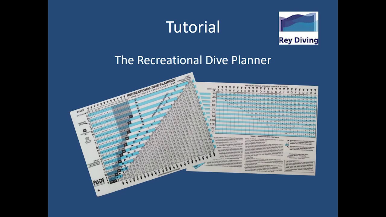 Padi Dive Planner Tutorial