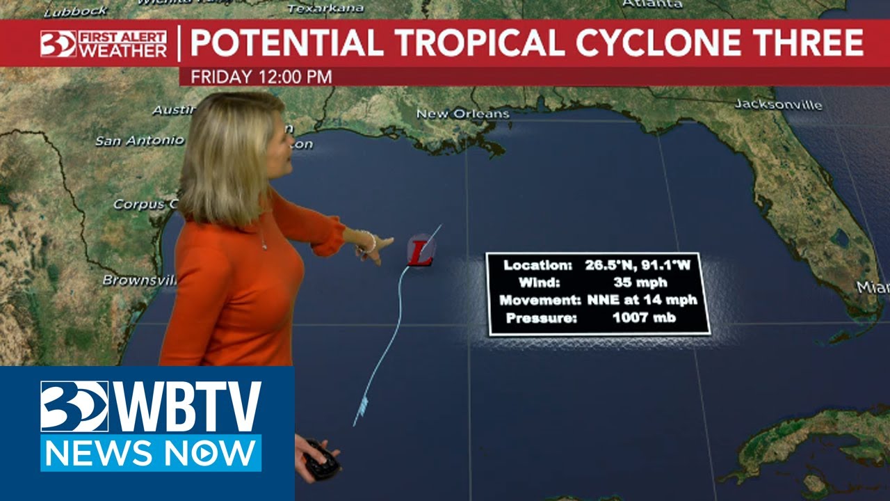 Tracking the tropics and the system in the gulf - YouTube