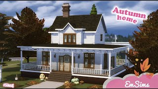 Cozy autumn home in The Sims 4 - Speedbuild | No CC 🍂🍁