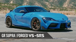 GR Supra on Apex VS-5RS Forged Wheels in Satin Bronze Finish