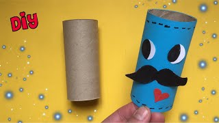 PAPERWORK: Paper toilet roll crafts for FATHERS DAY | Paper crafts, tutorial, diy