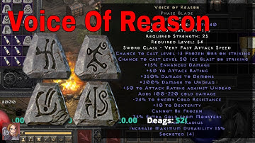 Diablo II Resurrected Rune Words - Voice Of Reason (Lem Ko El Eld)