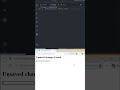 Unsaved Changes Warning ⚠️ | Advanced JS Trick #shorts # javascript