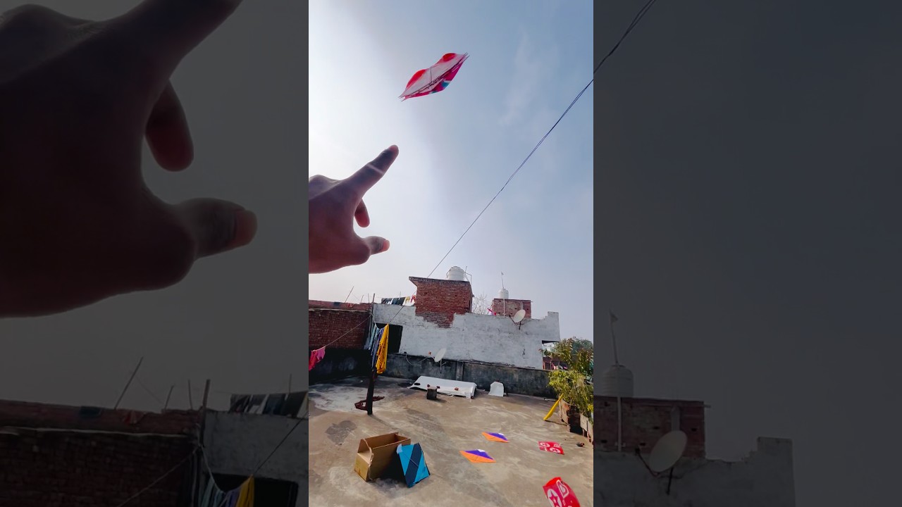 Aaj to chatt par patang 🪁ki barish ho gayi 🥰🤩!!