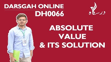 Linear Equation: Absolute Values and solutions to problems Urdu/Hindi DH0066