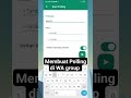 Membuat polling di WhatsApp Group #shorts