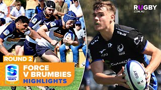 Western Force V Act Brumbies Highlights Round 2 Super Rugby U19S