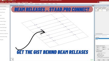 How To Release Beams in Staad Pro Connect Edition