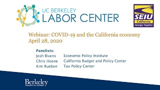 On tuesday, april 28, 2020 the uc berkeley labor center and seiu
california co-hosted a panel discussion of impacts covid-19 crisis
state l...