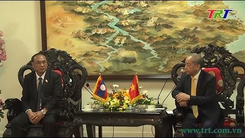 Đoàn công tác tỉnh SeKong thăm và chúc Tết tỉnh TT Huế