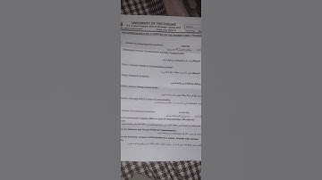 BSCS_111 Mass Communication Paper 2022 #semester2 #punjabuniversity #englishdepartment #bscs