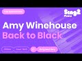 Amy winehouse  back to black piano karaoke
