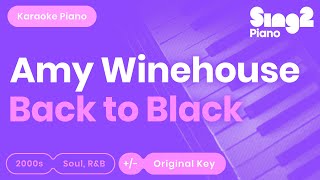 Amy Winehouse - Back To Black (Karaoke Piano) chords