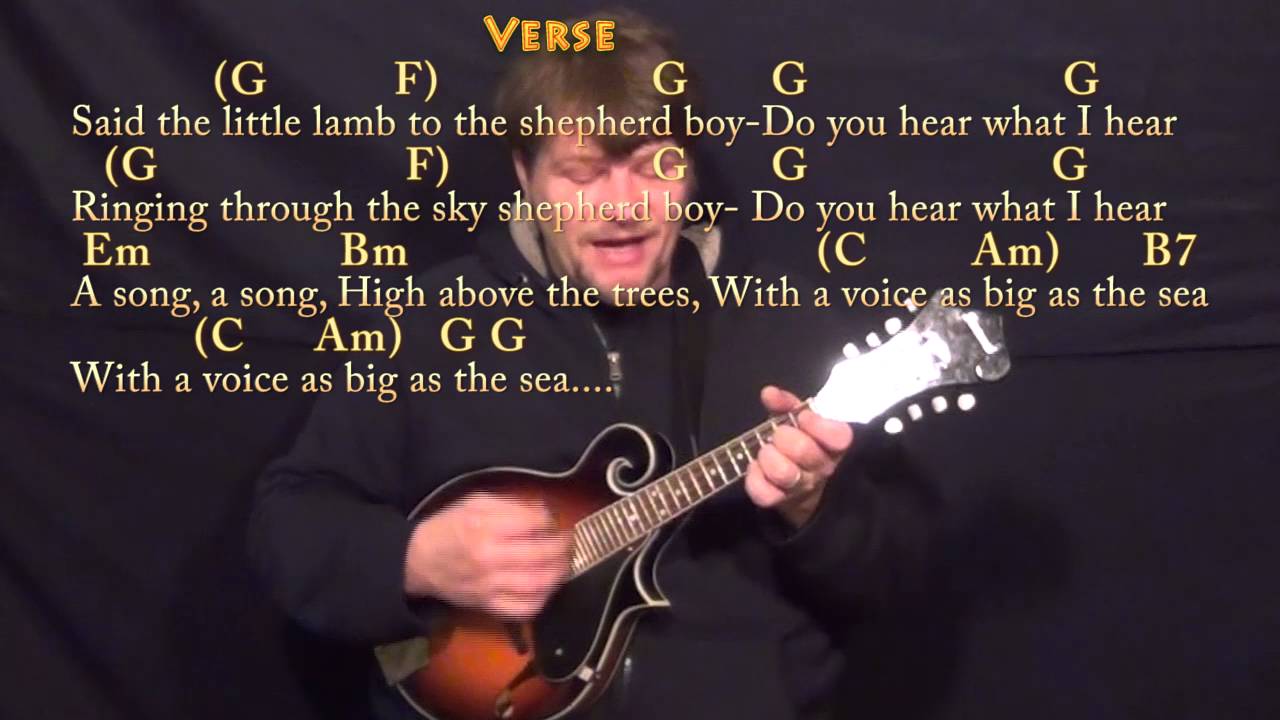 Do You Hear What I Hear (Christmas) Mandolin Cover Lesson in G with Chords/Lyrics - YouTube