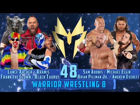 War of Attrition Archer, Aramis, Frank The Clown, Black Taurus, Adonis, Elgin, Pillman Jr,  Everett