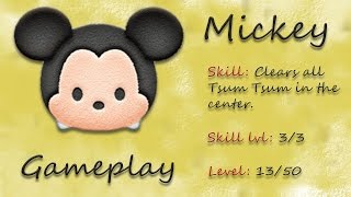 Line Disney Tsum Tsum - Mickey Gameplay Skill 3