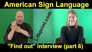 An Interview with Cäsar Jacobson (06)  Find Out series: American Sign Language (ASL) with Dr. Bill @sign-language