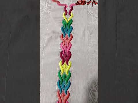 Embroidery الطرز الرباطي قفطان مغربي للمبتدئات رشمات قفطان العيد رشمة