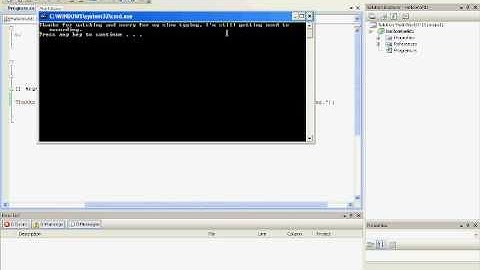 C# HelloWorld tutorial (Visual Studio 2008/2010)