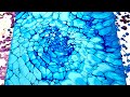 (200) Straight Pour Cloudy Effect - Cells Without Silicone - Fluid Acrylic Pour Painting- Flow Art