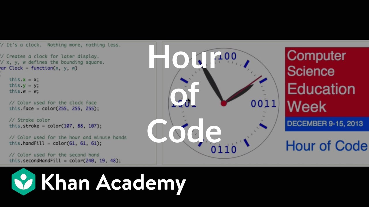 Welcome To Our Hour Of Code Video Khan Academy