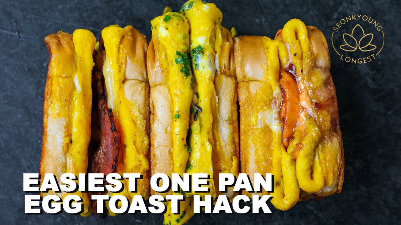 EASIEST One Pan Egg Toast Hack | Seonkyoung Longest