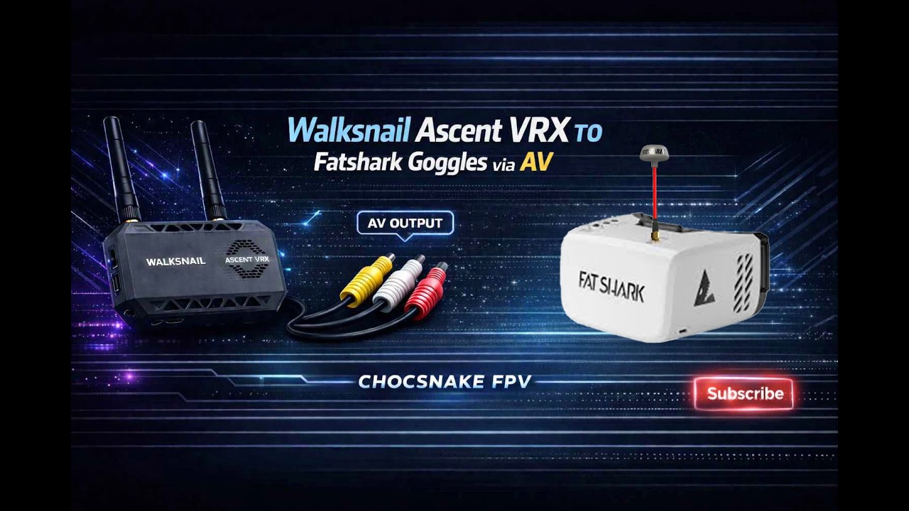 Walksnail Ascent VRX to Fatshark goggles tutorial - YouTube