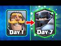 I played a new clash royale account for 7 days straight