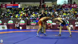 1/2 FS - 65 kg: N. KUULAR (RUS) v. U. DOGAN (TUR)