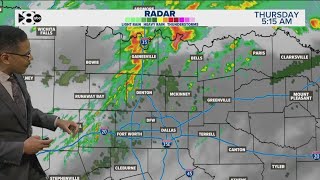 DFW Weather: Latest Thursday morning storms forecast