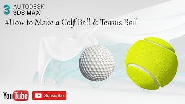 3ds Max Tutorials for Beginners | Golf Ball & Tennis Ball Modeling