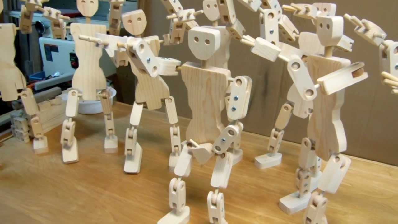 Woodworking: Articulated ball joint robots - YouTube