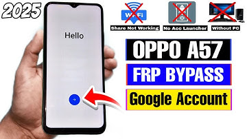 OPPO A57 FRP Bypass Without PC | New Method 2025 | Bypass Google Account OPPO A57 | Android 14/15