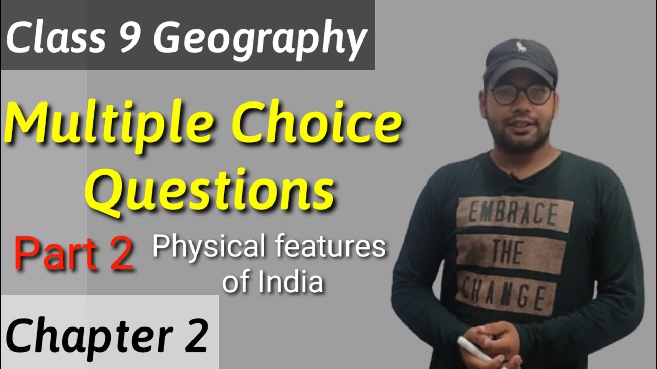 Multiple Choice Questions Physical Features Of India Class 9 